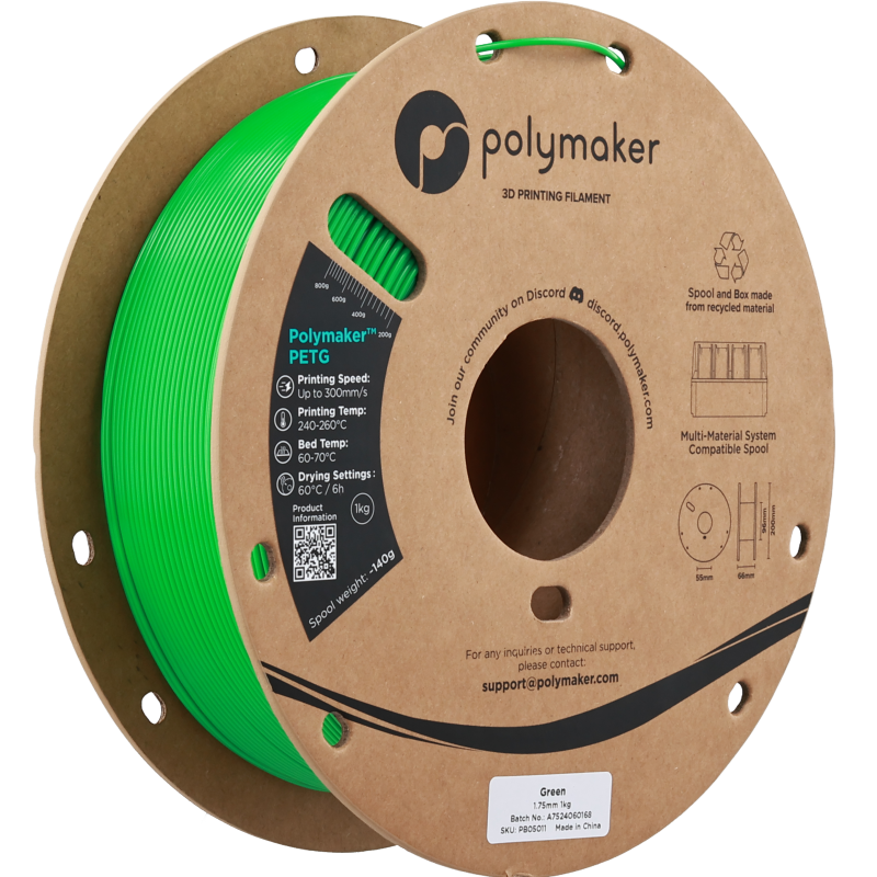 Polymaker™ PETG Green / Groen Filament