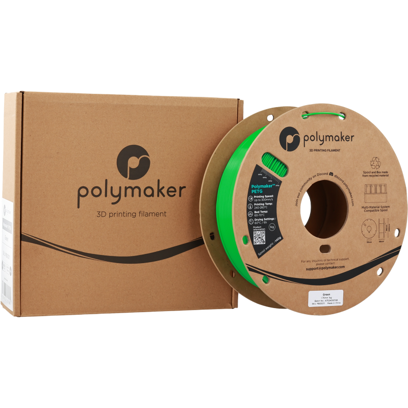 Polymaker™ PETG Green / Groen Filament