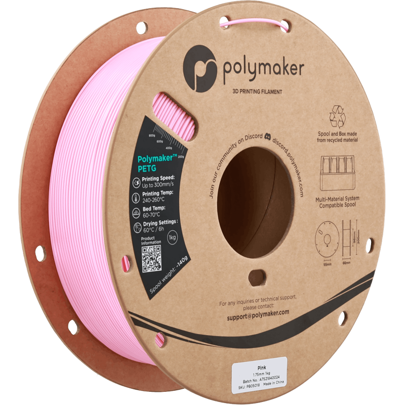 Polymaker™ PETG Pink / Roze Filament