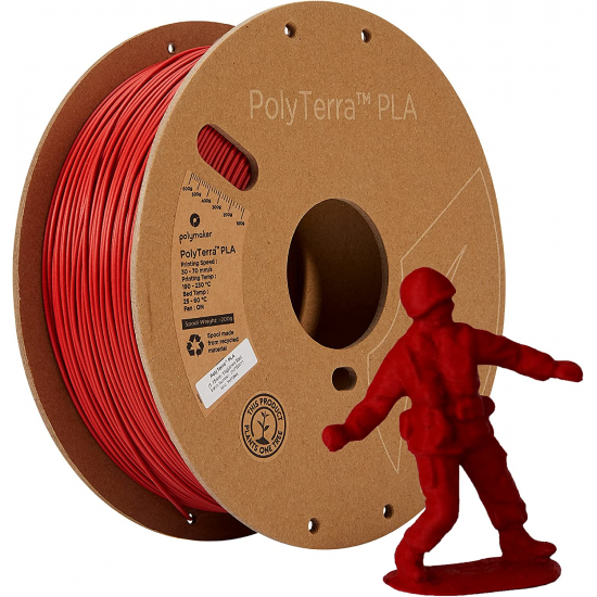 Polymaker PolyTerra™ PLA Army red/ Legerrood Filament