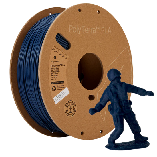 Polymaker PolyTerra PLA Army blue / Legerblauw Filament