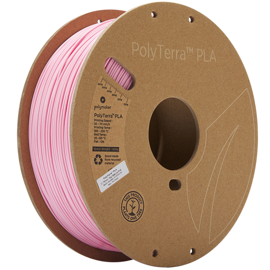 Polymaker PolyTerra PLA Sakura Pink / Licht Roze Filament