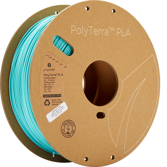 Polymaker PolyTerra PLA Arctic Teal / Turquoise Blauw Filament