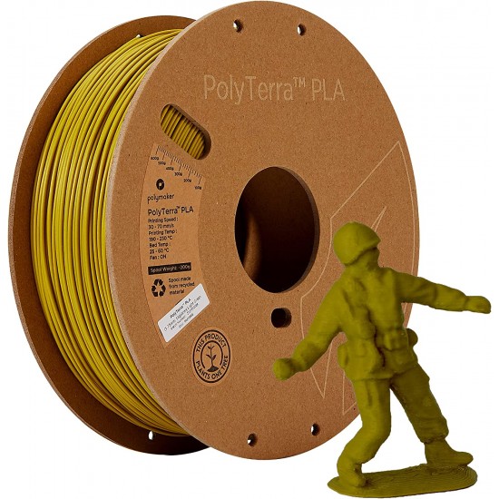 Polymaker PolyTerra™ PLA Army Light Green / Leger Licht Groen Filament