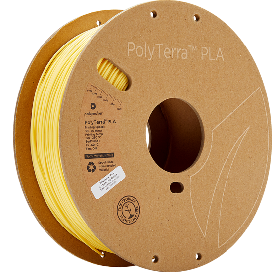 Polymaker PolyTerra PLA Banana / Banaan Geel Filament