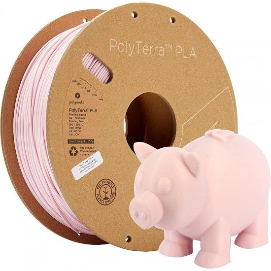 Polymaker PolyTerra™ PLA Candy / Zacht Roze Filament