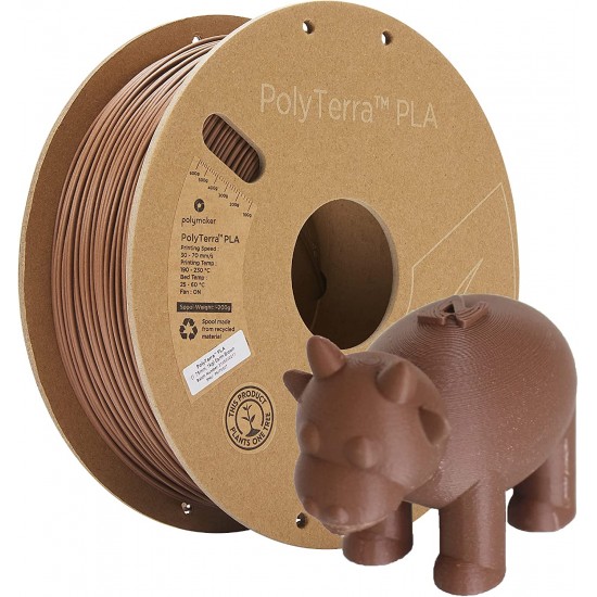 Polymaker PolyTerra™ PLA Earth Brown / Aarde Bruin Filament