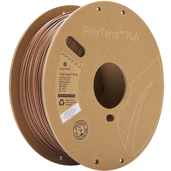 Polymaker PolyTerra PLA Earth Brown / Aarde Bruin Filament
