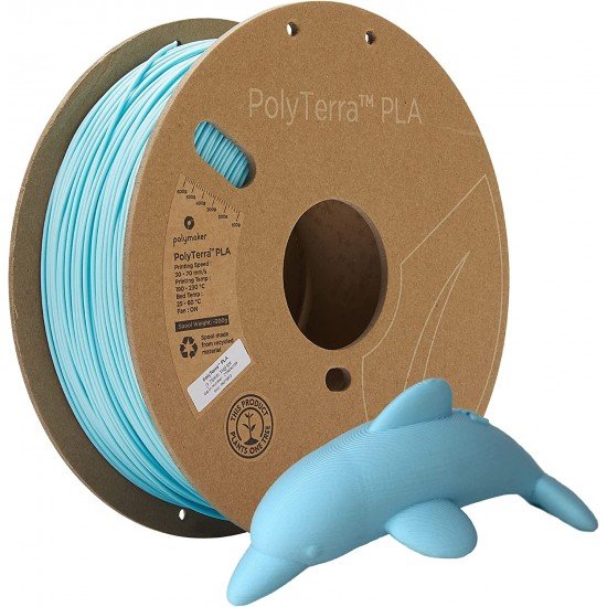 Polymaker PolyTerra PLA Ice / IJs Blauw Filament