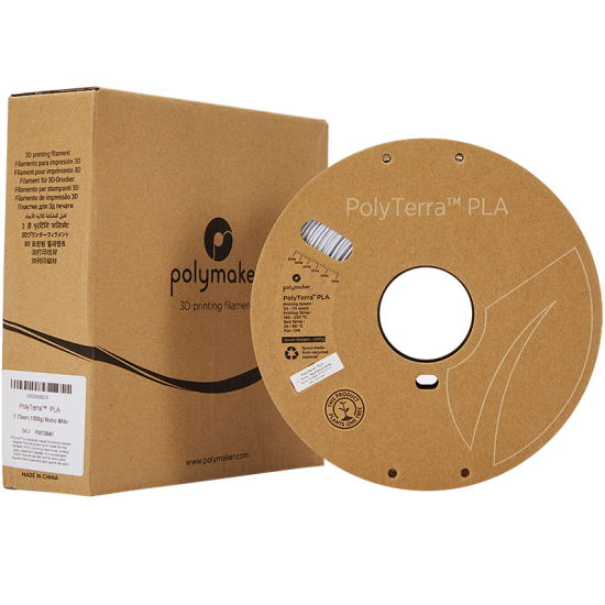 Polymaker PolyTerra PLA Marble White / Marmer Wit Filament