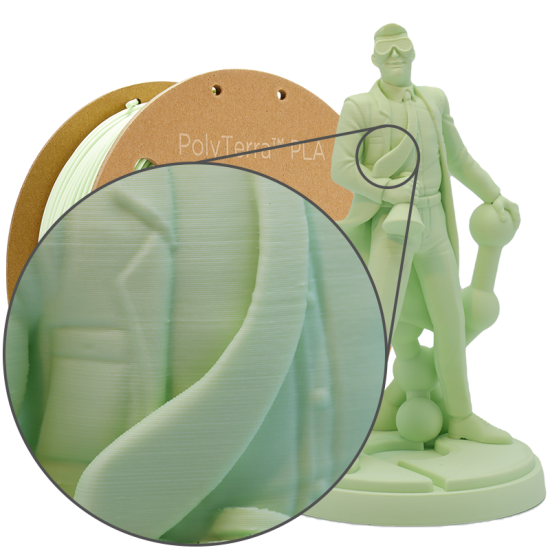 1.75mm Polymaker PolyTerra PLA Mint 1.75mm Polymaker PolyTerra PLA Mint