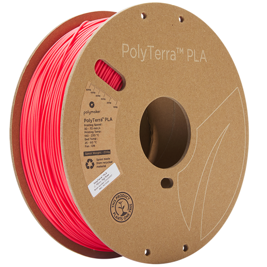 Polymaker PolyTerra PLA Rose / Rozenrood Filament