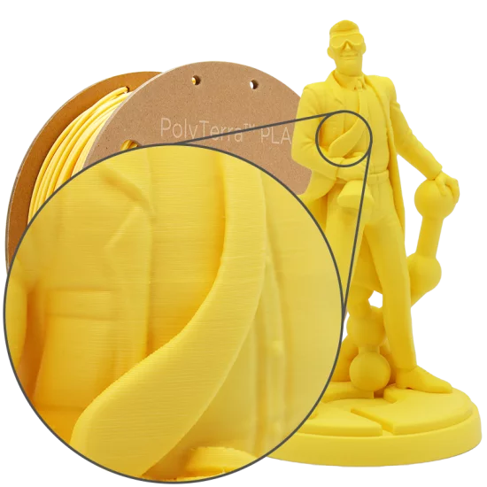 Polymaker PolyTerra™ PLA Savannah Yellow / Savanne Geel Filament Polymaker PolyTerra™ PLA Savannah Yellow / Savanne Geel Filament