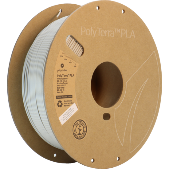 Polymaker PolyTerra™ PLA Muted White / Gedempt Wit Filament