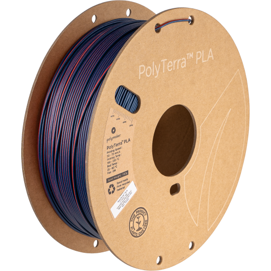 Polymaker PolyTerra™ PLA Dual Color Mixed Berries (Red-Dark Blue)