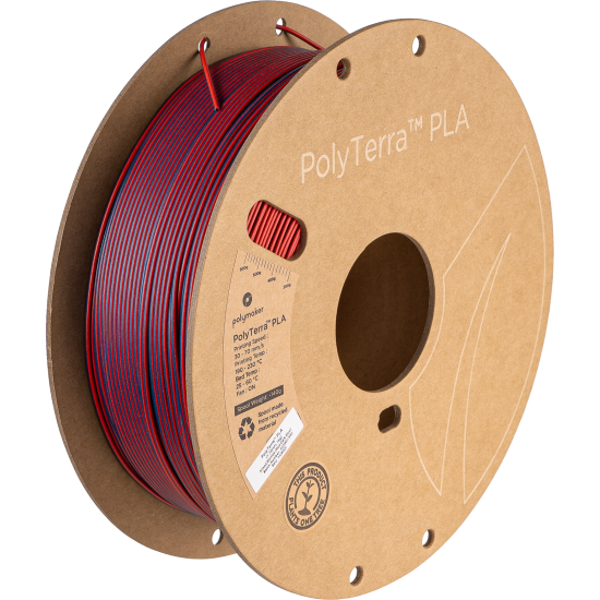 Polymaker PolyTerra™ PLA Dual Color Mixed Berries (Red-Dark Blue)