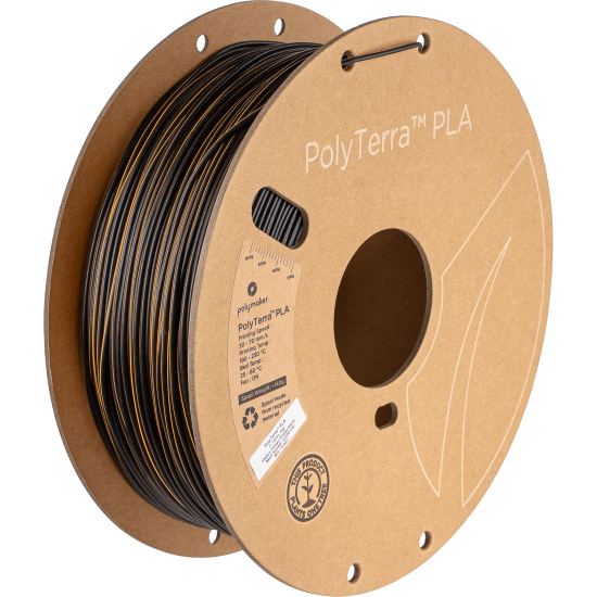 Polymaker PolyTerra™ PLA Dual Color Shadow Orange (Orange-Black)