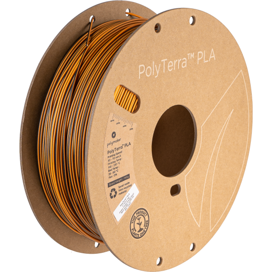 Polymaker PolyTerra™ PLA Dual Color Shadow Orange (Orange-Black)