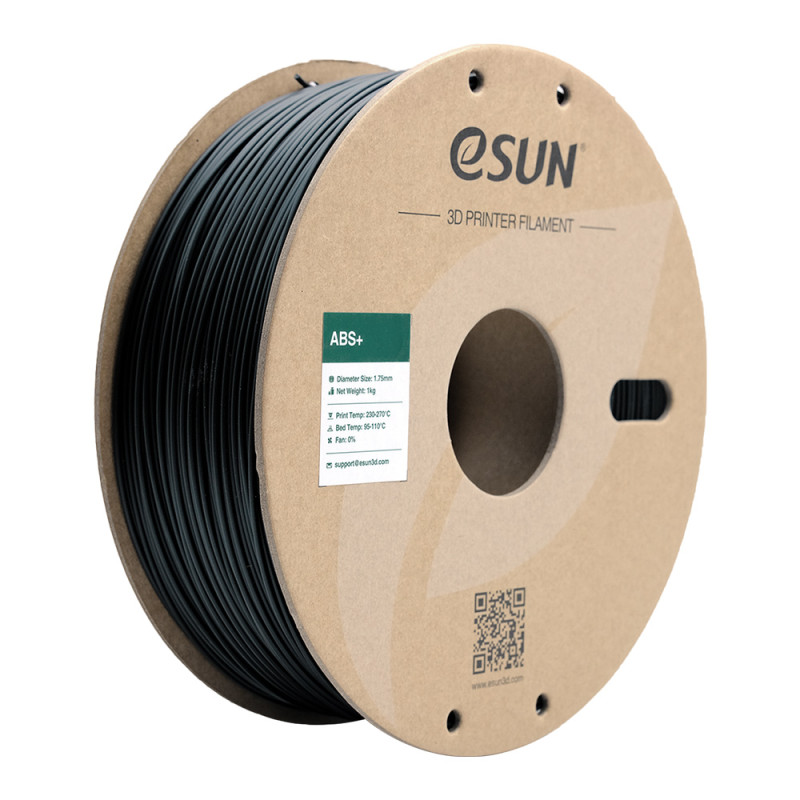eSun ABS+ Black / Zwart Filament eSun ABS+ Black / Zwart Filament