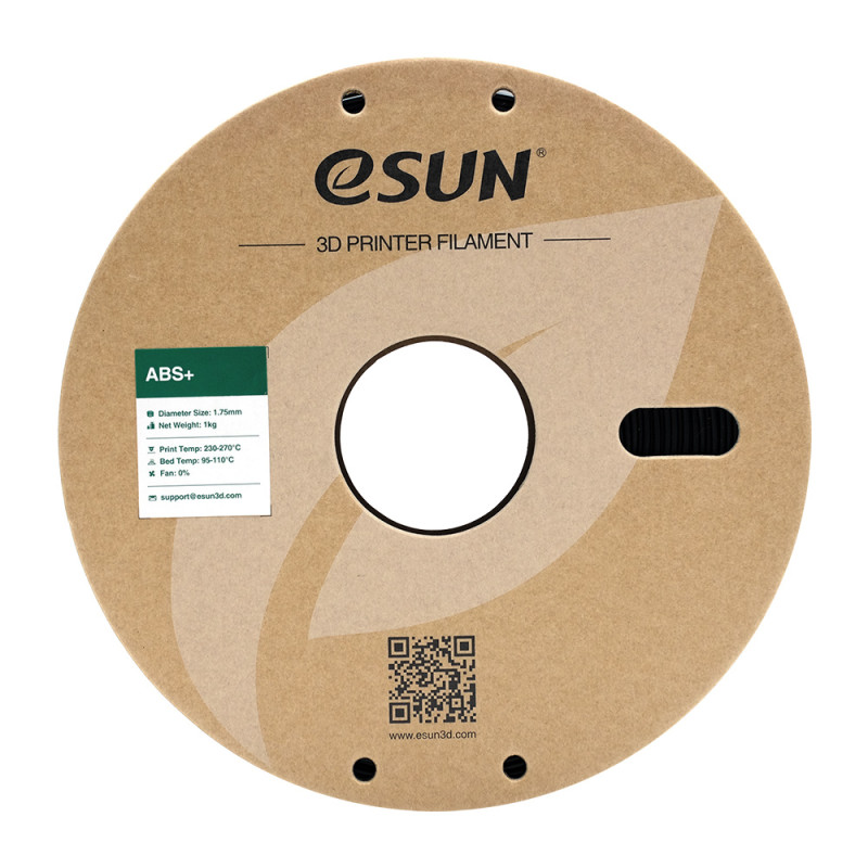 eSun ABS+ Black / Zwart Filament eSun ABS+ Black / Zwart Filament