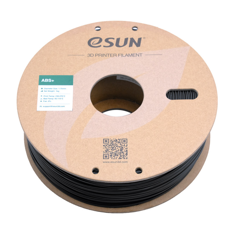 eSun ABS+ Black / Zwart Filament eSun ABS+ Black / Zwart Filament