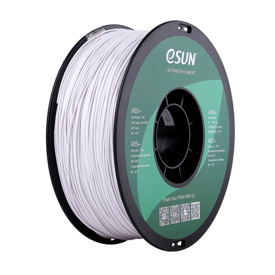 eSun ABS+ Cold White / Koud Wit Filament