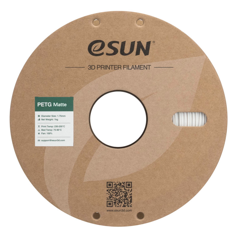 eSun PETG Matte White / Wit Filament
