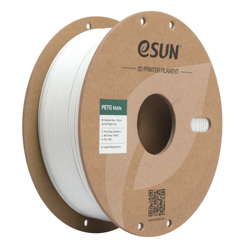 eSun PETG Matte White / Wit Filament