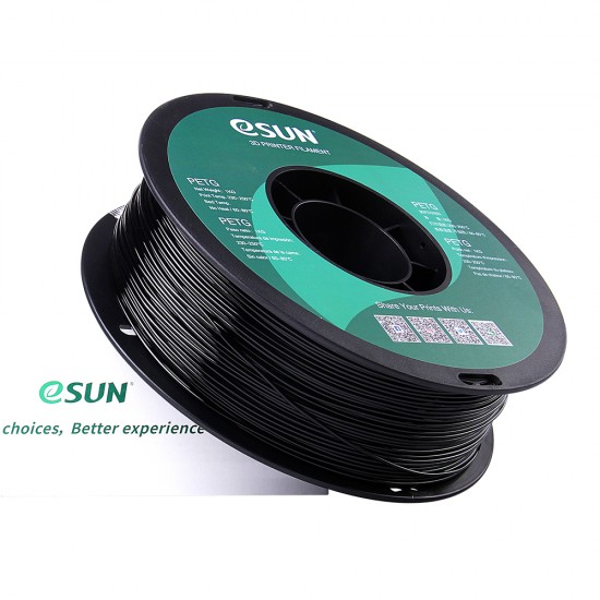 eSun PETG Solid Black / Zwart Filament eSun PETG Solid Black / Zwart Filament