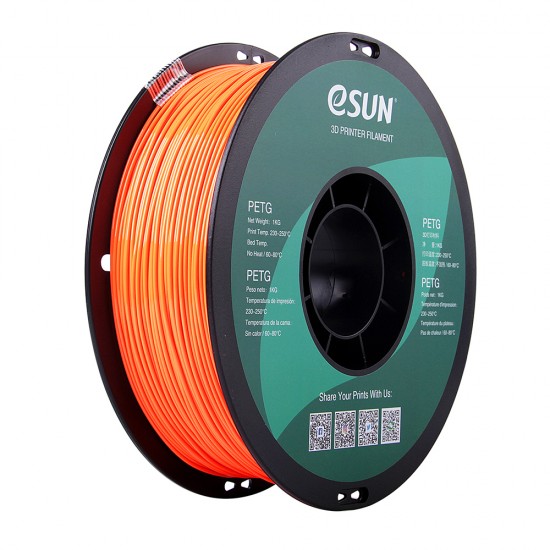 eSun PETG Orange / Oranje Filament eSun PETG Orange / Oranje Filament