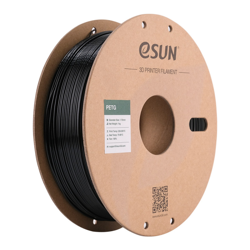 eSun PETG Black / Zwart Filament eSun PETG Black / Zwart Filament