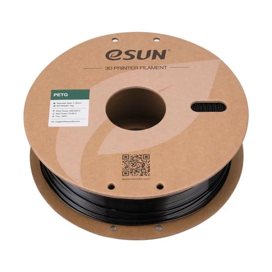 eSun PETG Solid Black / Zwart Filament eSun PETG Solid Black / Zwart Filament