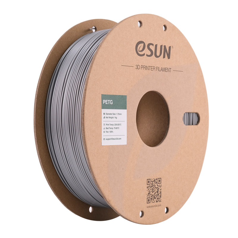 eSun PETG Solid Silver / Zilver Filament