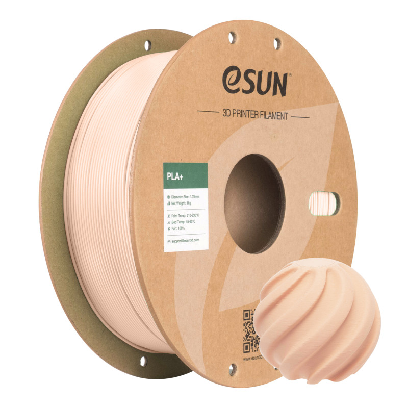 eSun PLA+ Beige / Huidskleurig Filament eSun PLA+ Beige / Huidskleurig Filament