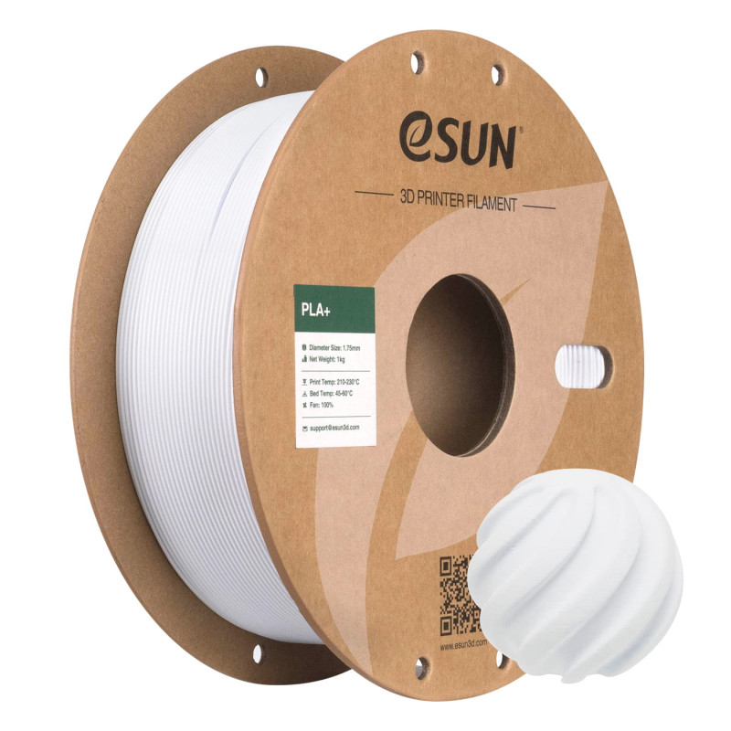 eSun PLA+ Cold White / Koud Wit Filament