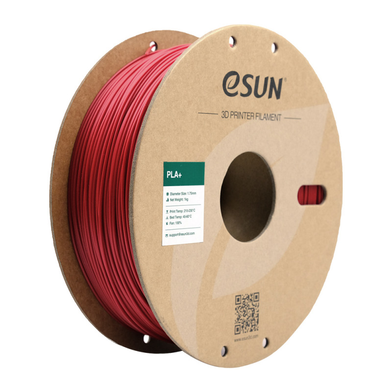 eSun PLA+ Fire Engine Red / Brandweer Rood Filament eSun PLA+ Fire Engine Red / Brandweer Rood Filament