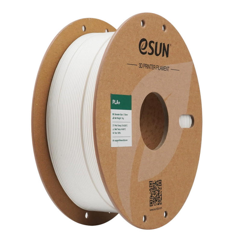 eSun PLA+ Milky White / Melk Wit Filament eSun PLA+ Milky White / Melk Wit Filament