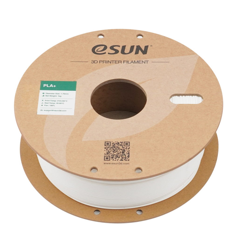 eSun PLA+ Milky White / Melk Wit Filament eSun PLA+ Milky White / Melk Wit Filament