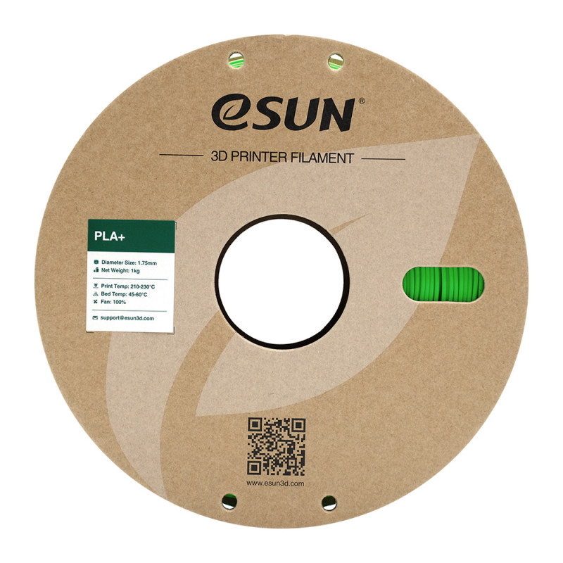 eSun PLA+ Peak Green / Licht Groen Filament eSun PLA+ Peak Green / Licht Groen Filament