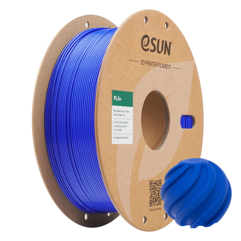 eSun PLA+ RGB Blue / RGB Blauw Filament eSun PLA+ RGB Blue / RGB Blauw Filament