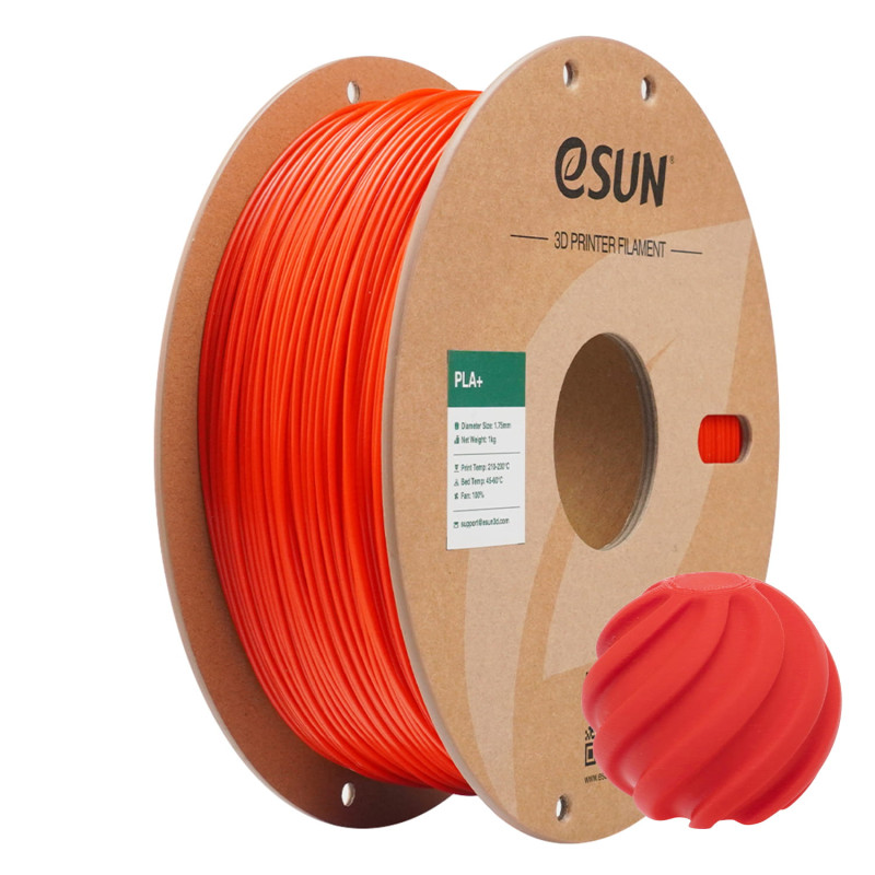 eSun PLA+ RGB Red / RGB Rood Filament eSun PLA+ RGB Red / RGB Rood Filament