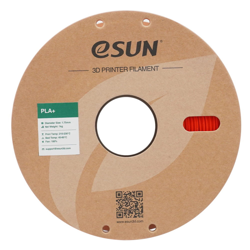 eSun PLA+ RGB Red / RGB Rood Filament eSun PLA+ RGB Red / RGB Rood Filament
