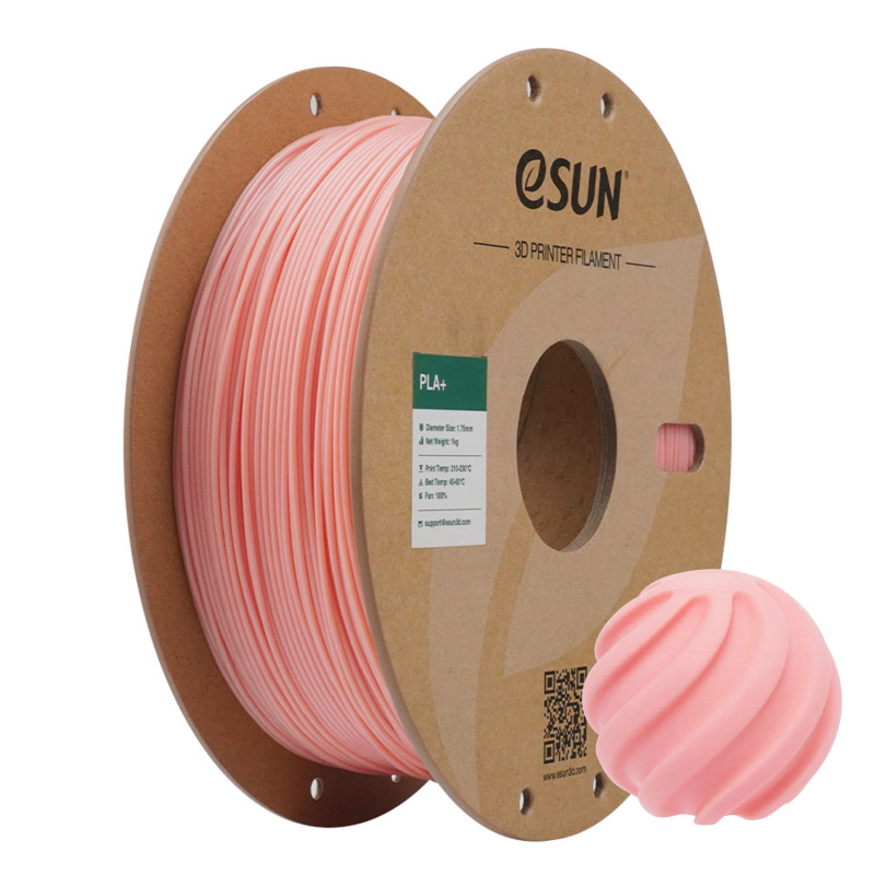 eSun PLA+ Soft Pink / Zacht Roze Filament eSun PLA+ Soft Pink / Zacht Roze Filament
