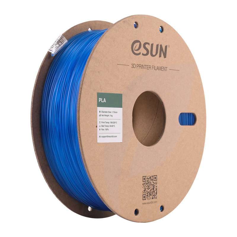 eSun Glass PLA Light Blue / Licht Blauw Filament eSun Glass PLA Light Blue / Licht Blauw Filament