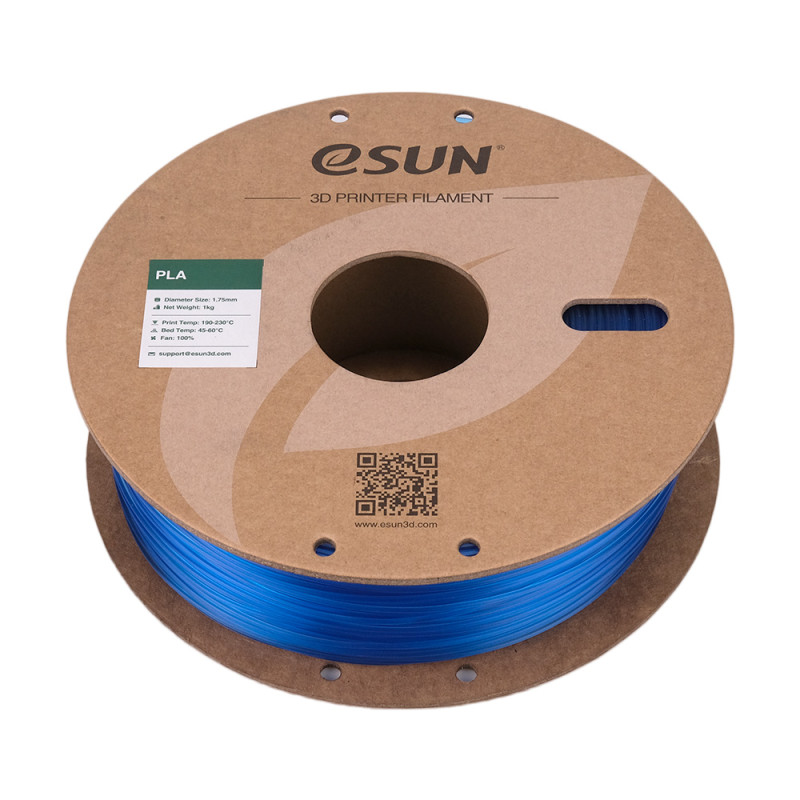 eSun Glass PLA Light Blue / Licht Blauw Filament eSun Glass PLA Light Blue / Licht Blauw Filament
