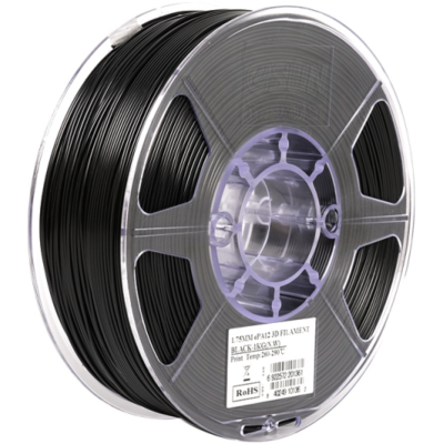 eSun PA12 Nylon Black / Zwart Filament eSun PA12 Nylon Black / Zwart Filament