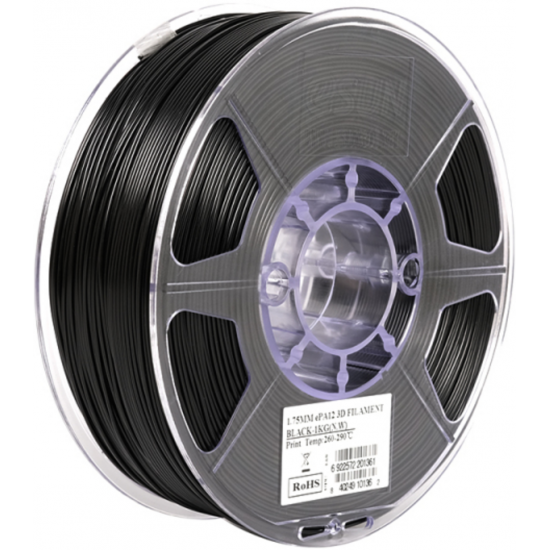 eSun PA12 Nylon Black / Zwart Filament