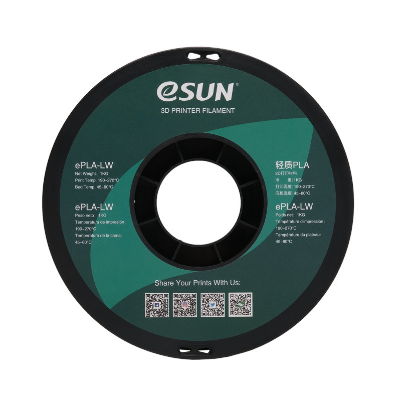 eSun ePLA Light Weight Naturel / White Filament