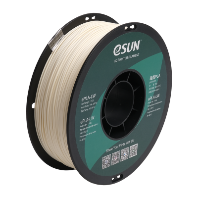 eSun ePLA Light Weight Naturel / White Filament