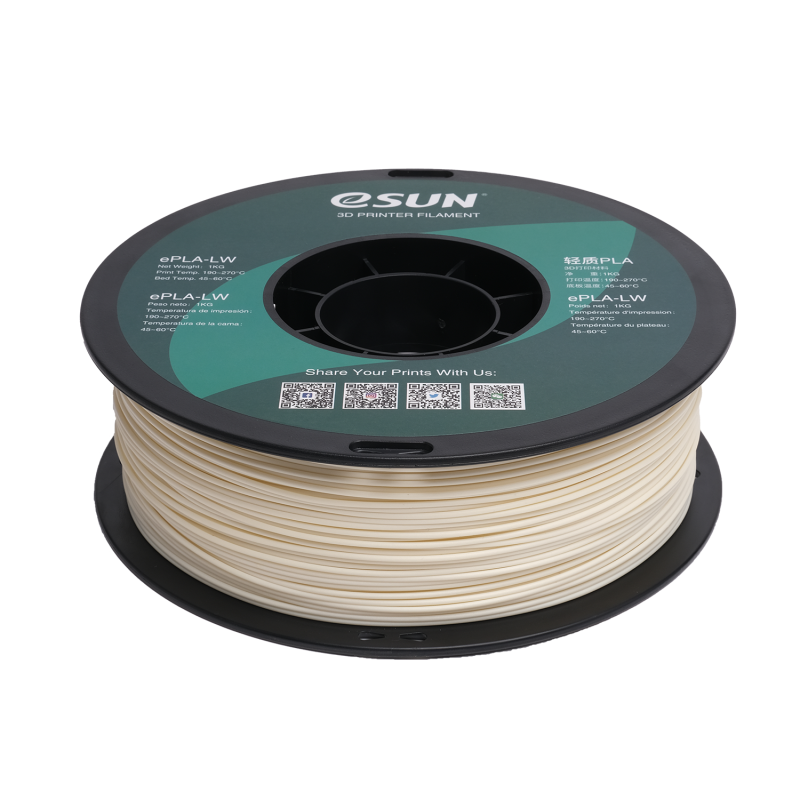 eSun ePLA Light Weight Naturel / White Filament